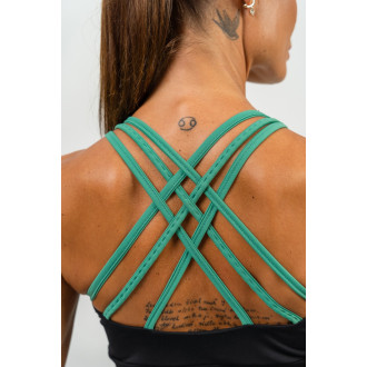 NEBBIA - Vyztužená sportovní podprsenka SIGNATURE 472 (green)