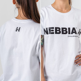 NEBBIA - Unisex tričko Gym Essentials 380 (white)