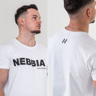 NEBBIA - Unisex tričko Gym Essentials 380 (white)