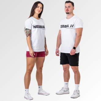 NEBBIA - Unisex tričko Gym Essentials 380 (white)