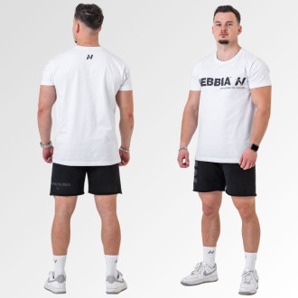 NEBBIA - Unisex tričko Gym Essentials 380 (white)