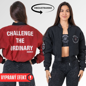 NEBBIA - Oboustranná dámská bombera Mr.Olympia 784 (black)