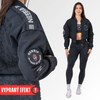NEBBIA - Oboustranná dámská bombera Mr.Olympia 784 (black)
