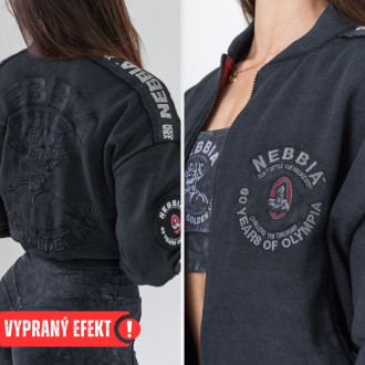 NEBBIA - Oboustranná dámská bombera Mr.Olympia 784 (black)