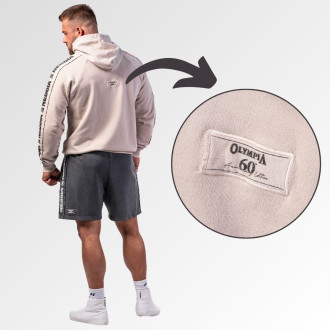 NEBBIA - Unisex washed mikina s kapucí HERITAGE 793 (light grey)