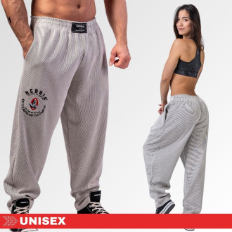 NEBBIA - Unisex oversized tepláky SIGNATURE 796 (light grey)