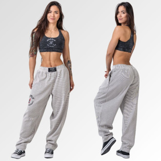 NEBBIA - Unisex oversized tepláky SIGNATURE 796 (light grey)