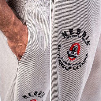 NEBBIA - Unisex oversized tepláky SIGNATURE 796 (light grey)