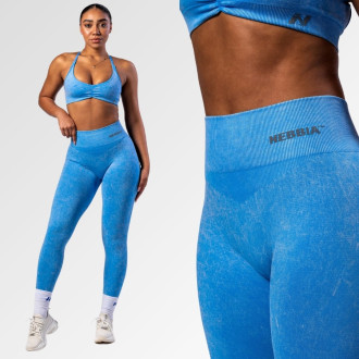 NEBBIA - Bezešvé legíny s vysokým pasem MAXIMUM PUSH-UP 302 (blue)