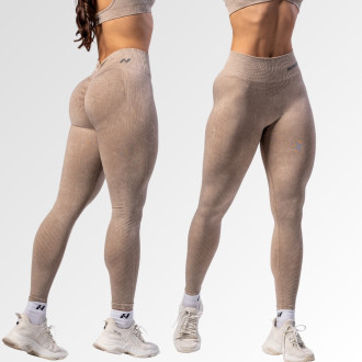 NEBBIA - Bezešvé push-up legíny s vysokým pasem TOTALLY SEAMLESS 303 (cream)