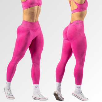 NEBBIA - Bezešvé push-up legíny s vysokým pasem TOTALLY SEAMLESS 303 (pink)