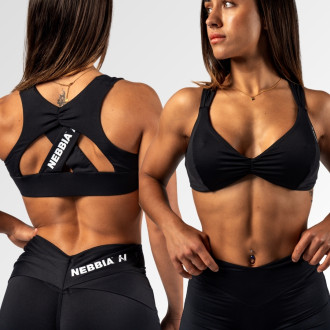 NEBBIA - Sportovní podprsenka STRONG BEAUTY 424 (black)