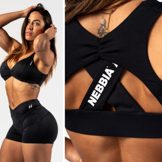 NEBBIA - Sportovní podprsenka STRONG BEAUTY 424 (black)