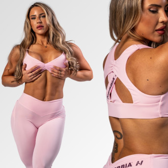 NEBBIA - Sportovní podprsenka STRONG BEAUTY 424 (pink)