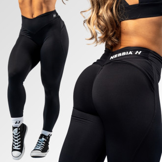 NEBBIA - Tvarující legíny s V-shaped pasem STRONG BEAUTY 425 (black)