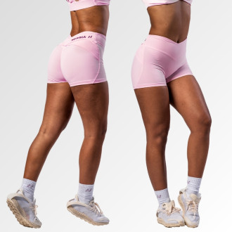 NEBBIA - Tvarující šortky s V-shaped pasem STRONG BEAUTY 428 (pink)
