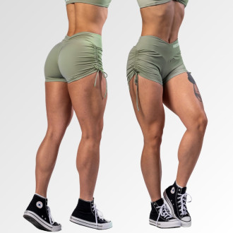 NEBBIA - Push-up šortky se šněrováním STRONG BEAUTY 429 (light green)