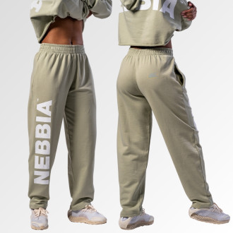 NEBBIA - Volné baggy tepláky BOYFRIEND STYLE 432 (light green)