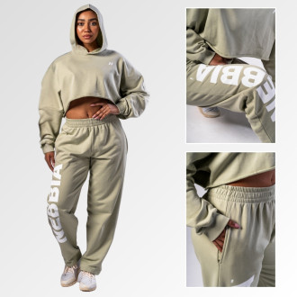 NEBBIA - Volné baggy tepláky BOYFRIEND STYLE 432 (light green)