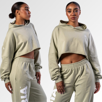 NEBBIA - Oversized mikina s kapucí OWN YOUR POWER 433 (light green)