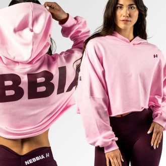 NEBBIA - Oversized mikina s kapucí OWN YOUR POWER 433 (pink)