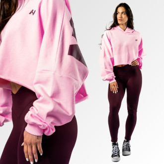 NEBBIA - Oversized mikina s kapucí OWN YOUR POWER 433 (pink)