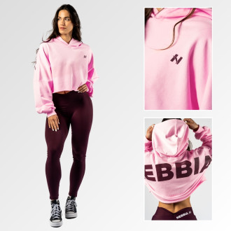 NEBBIA - Oversized mikina s kapucí OWN YOUR POWER 433 (pink)