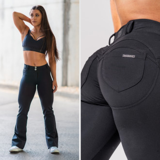 NEBBIA - Flared Bubble Butt legíny 2.0 POWER LIFT 308 (black)