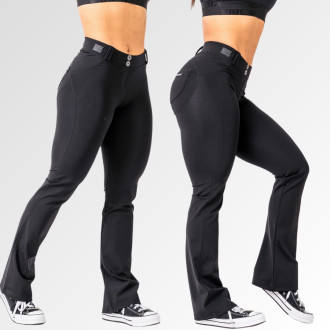 NEBBIA - Flared Bubble Butt legíny 2.0 POWER LIFT 308 (black)