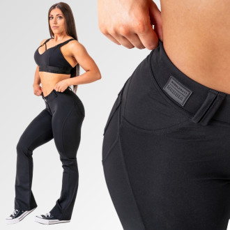 NEBBIA - Flared Bubble Butt legíny 2.0 POWER LIFT 308 (black)