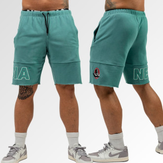 NEBBIA - Pánské šortky s logem Mr.Olympia 713 (green)