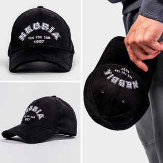 NEBBIA - Sportovní kšiltovka YES YOU CAN 107 (black)