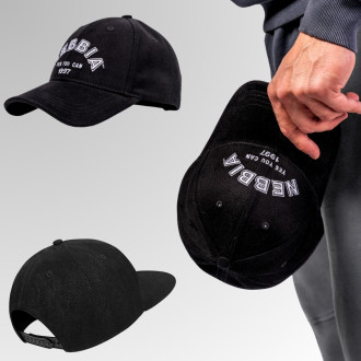 NEBBIA - Sportovní kšiltovka YES YOU CAN 107 (black)