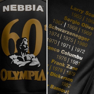 NEBBIA - Mr. Olympia mikina 60th Anniversary | Limitovaná edice 1 z 500 798 (black)