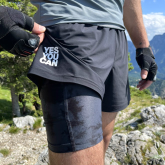 NEBBIA - Kompresní kraťasy pánské 335 (black)