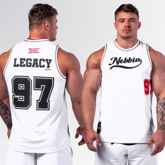 NEBBIA - Tílko HOMEBASE 378 (white)