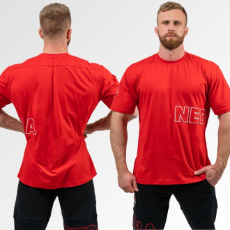 NEBBIA - Pánské triko s logem Mr. Olympia 711 (red)