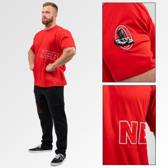 NEBBIA - Pánské triko s logem Mr. Olympia 711 (red)