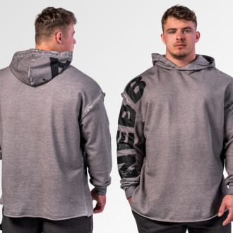 NEBBIA - Pánská oversized mikina NO BS 371 (light grey)
