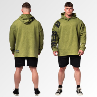 NEBBIA - Pánská oversized mikina NO BS 371 (green)