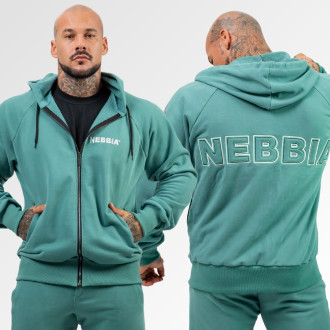 NEBBIA - Pánská sportovní mikina 707 (green)