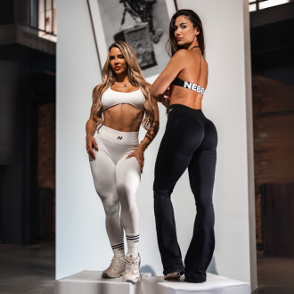 NEBBIA - Bezešvá sportovní podprsenka FLOW SEAMLESS 495 (cream)