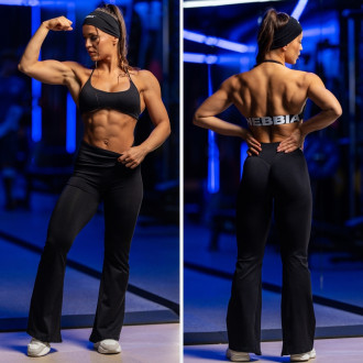 NEBBIA - Bezešvá sportovní podprsenka FLOW SEAMLESS 495 (black)