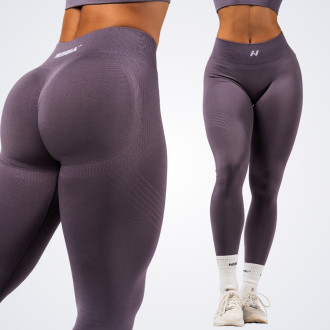NEBBIA - Tvarující bezešvé maximum push-up legíny FLOW SEAMLESS 497 (dark grey)