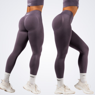 NEBBIA - Tvarující bezešvé maximum push-up legíny FLOW SEAMLESS 497 (dark grey)