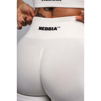 NEBBIA - Tvarující bezešvé maximum push-up legíny FLOW SEAMLESS 497 (cream)
