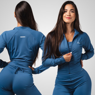 NEBBIA - Dámská fitness mikina Deni 314 (blue)