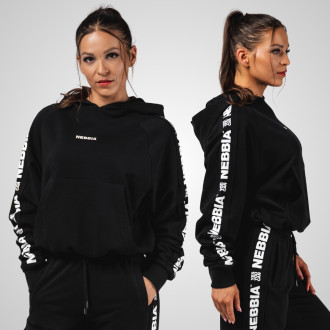 NEBBIA - Dámská mikina s kapucí OFF-DUTY 489 (black)