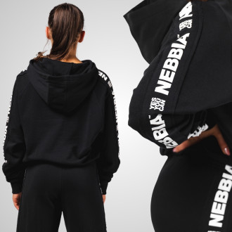 NEBBIA - Dámská mikina s kapucí OFF-DUTY 489 (black)