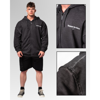 NEBBIA - Pánská fitness mikina na zip 362 (black)